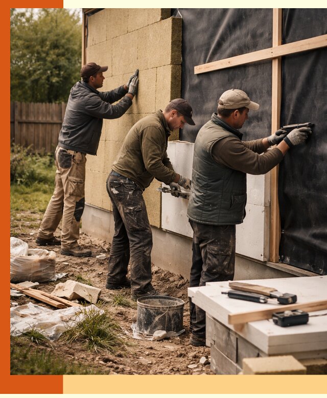 Утепление дачного дома под ключ в Благовещенске