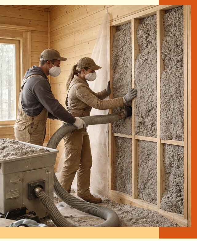 Утепление дачного дома эковатой в Благовещенске от 1506 руб./м2 — комплексно, ТепломастерБгв