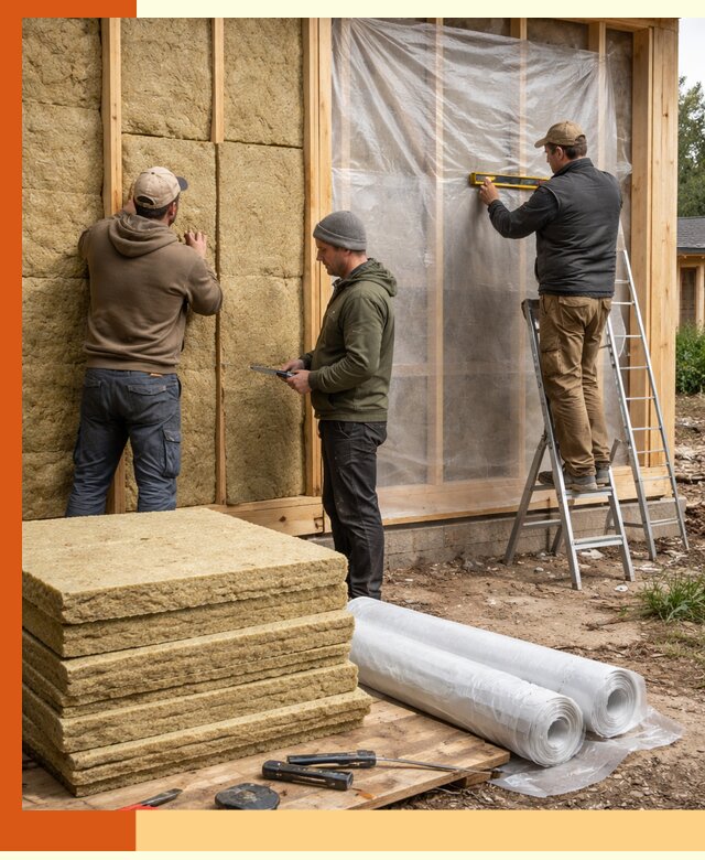 Утепление каркасного дома в Благовещенске под ключ с гарантией качества