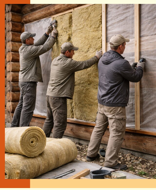 Утепление деревянного дома в Благовещенске эффективными технологиями