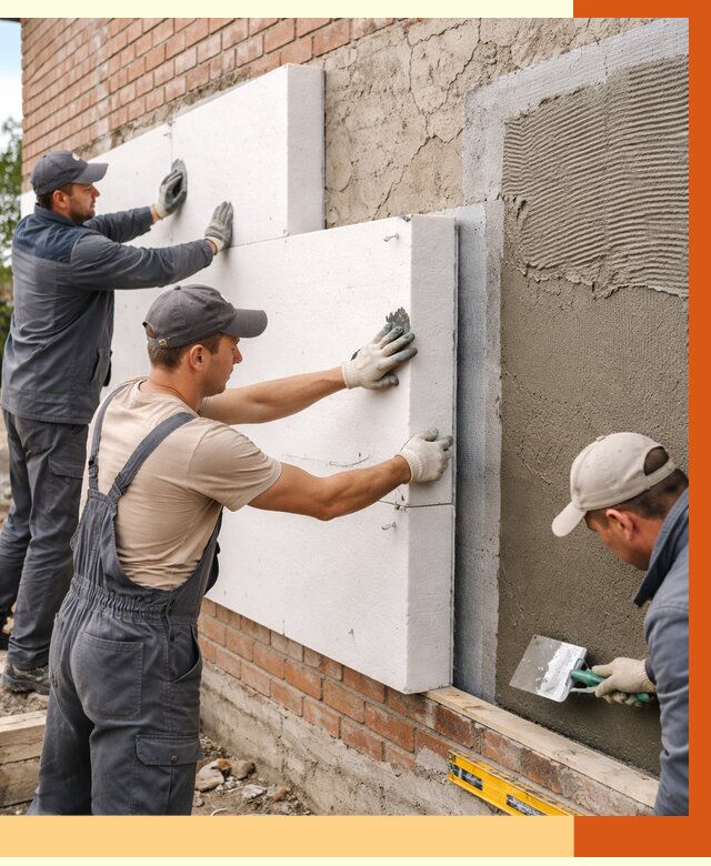 Утепление кирпичного дома в Благовещенске от 4362 руб. под ключ | ТепломастерБгв