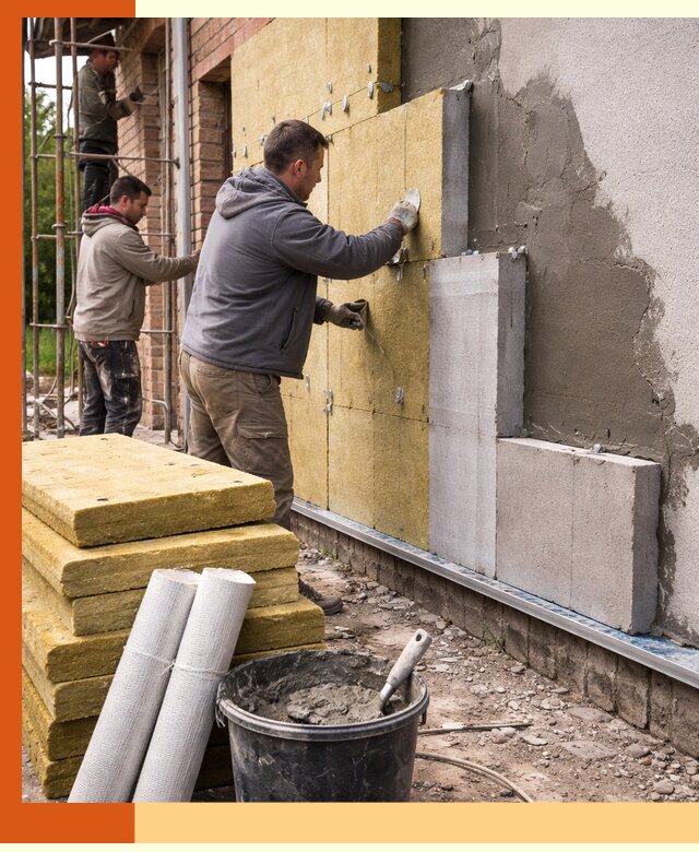 Утепление кирпичного дома под ключ в Благовещенске