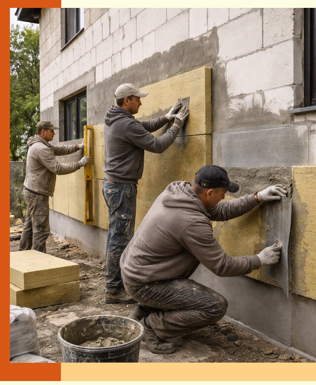 Утепление дома из газобетона в Благовещенске качественно и долговечно
