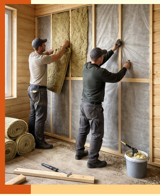 Утепление дома из минибруса в Благовещенске: комплексные теплоизоляционные работы