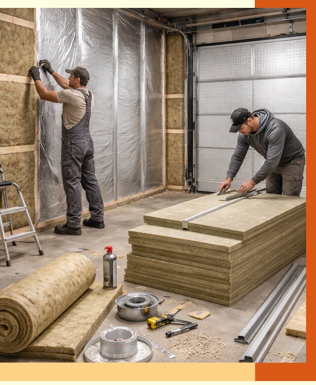 Утепление гаража в Благовещенске от 4674 руб/м2 — комплексное утепление ворот и стен | ТепломастерБгв