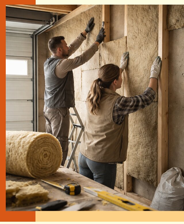 Утепление гаража изнутри в Благовещенске: быстро и надежно