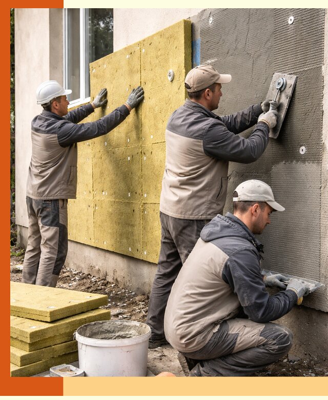 Утепление фасада под штукатурку в Благовещенске — энергоэффективная технология