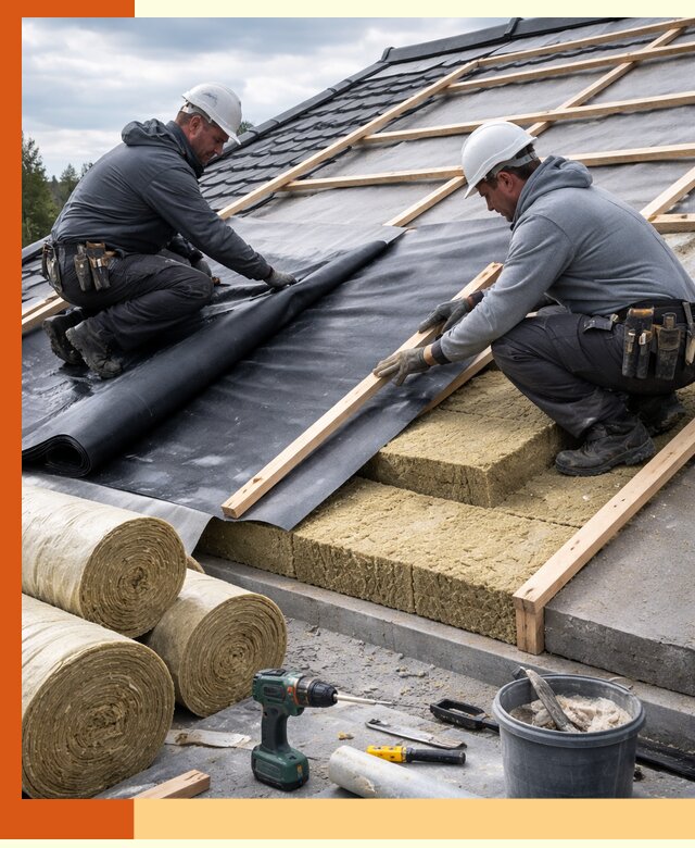 Утепление крыши снаружи в Благовещенске: профессиональная теплоизоляция