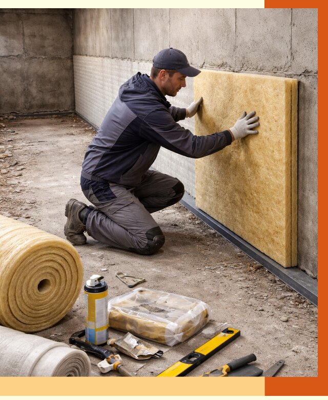 Утепление фундамента изнутри в Благовещенске от 4362 руб./м2 — работы под ключ | ТепломастерБгв