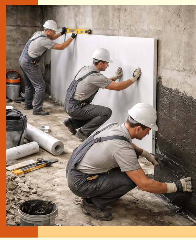 Утепление фундамента изнутри профессионально в Благовещенске