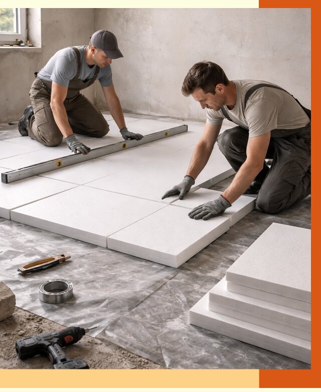 Утепление бетонного пола в Благовещенске от 2597 руб/м2 — монтаж и цена | ТепломастерБгв