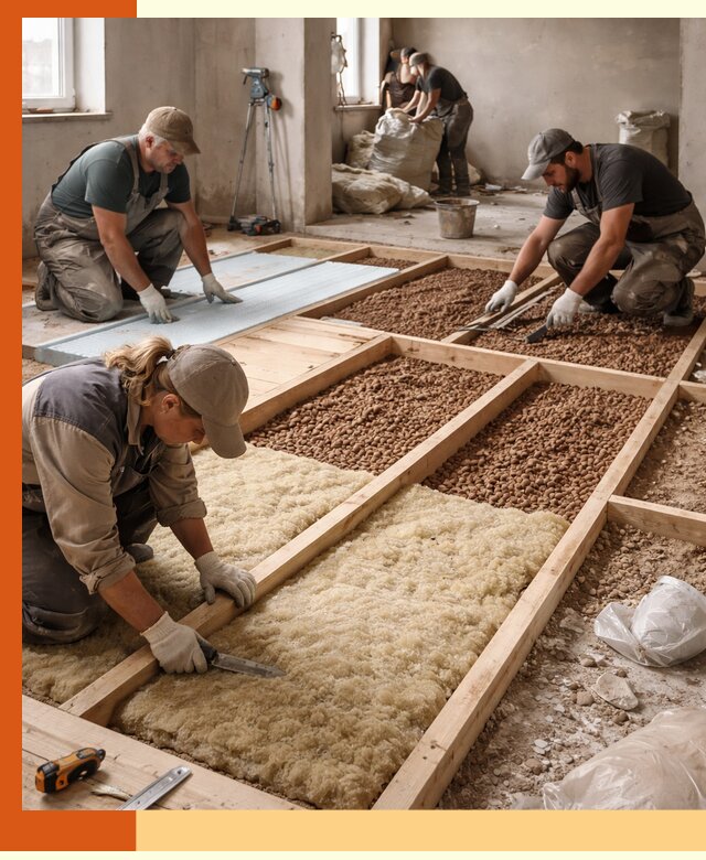 Утепление перекрытий жилых и промышленных зданий в Благовещенске