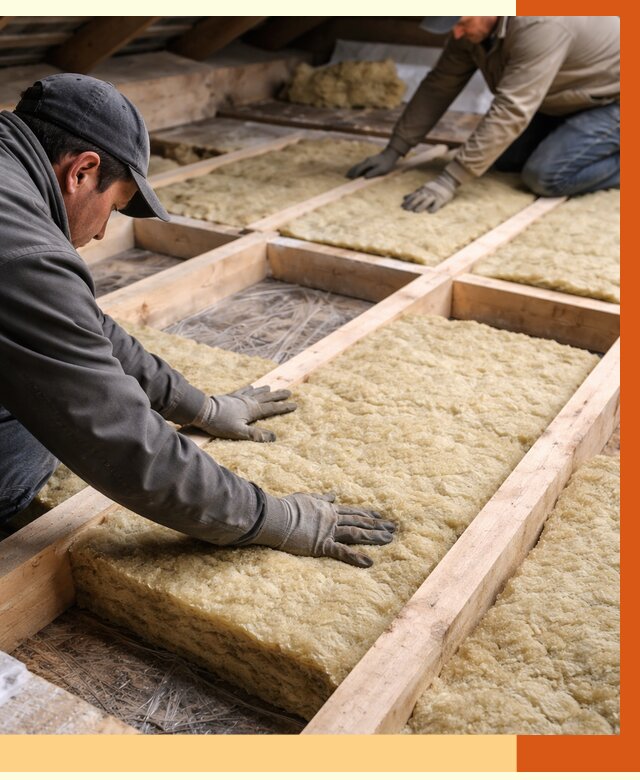 Утепление чердака минватой в Благовещенске от 3635 руб/м2 под ключ | ТепломастерБгв