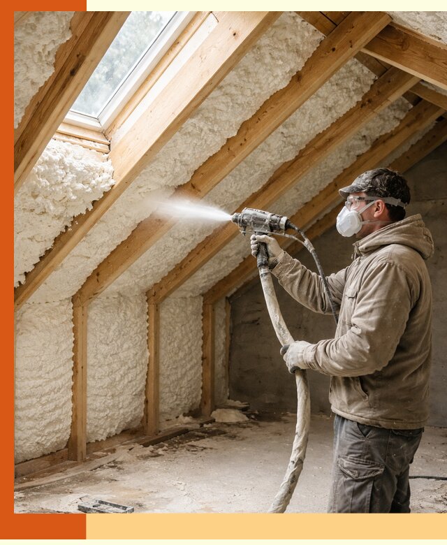 Утепление мансарды ППУ в Благовещенске быстро и надежно