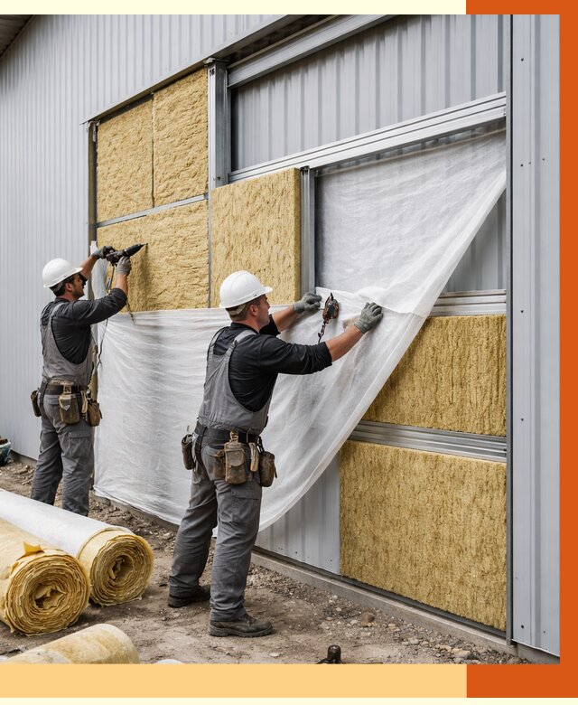 Утепление металлического склада в Благовещенске от 4674 руб/м2 — комплексное утепление под ключ | ТепломастерБгв