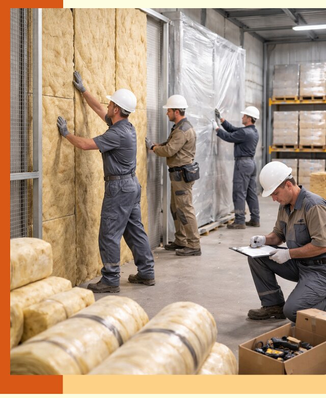 Утепление склада готовой продукции в Благовещенске качественно и быстро