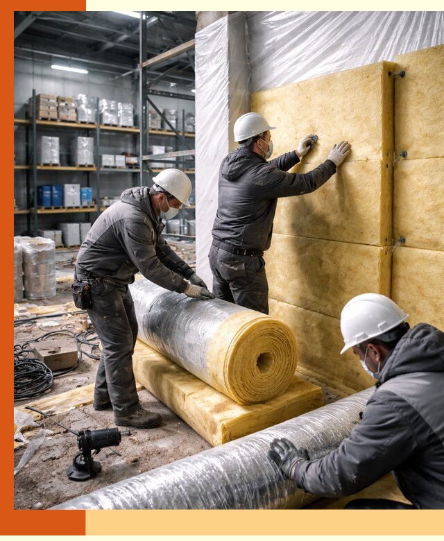 Утепление склада химсырья в Благовещенске: безопасная и эффективная изоляция