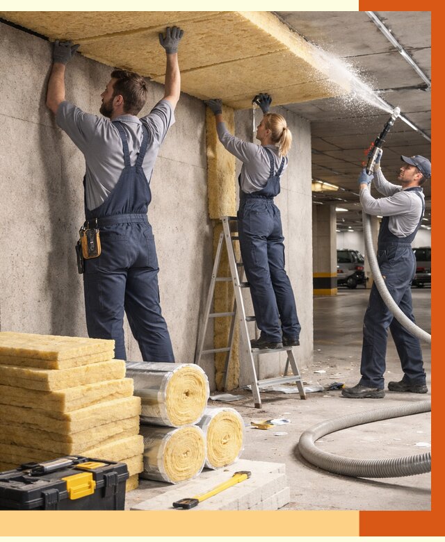 Утепление паркинга в Благовещенске от 7062 руб./м2 — работы под ключ | ТепломастерБгв