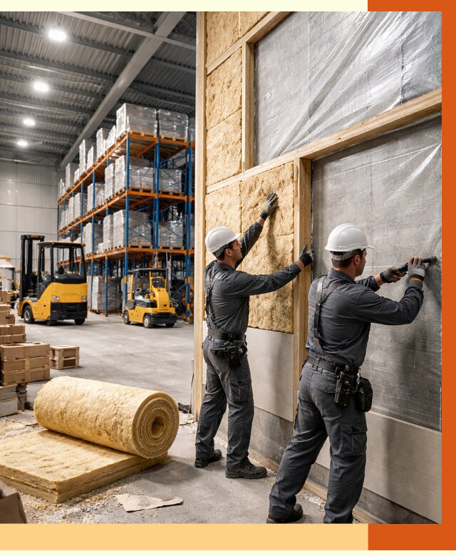 Утепление склада с техникой в Благовещенске от 4362 руб./м2 — комплексно под ключ | ТепломастерБгв