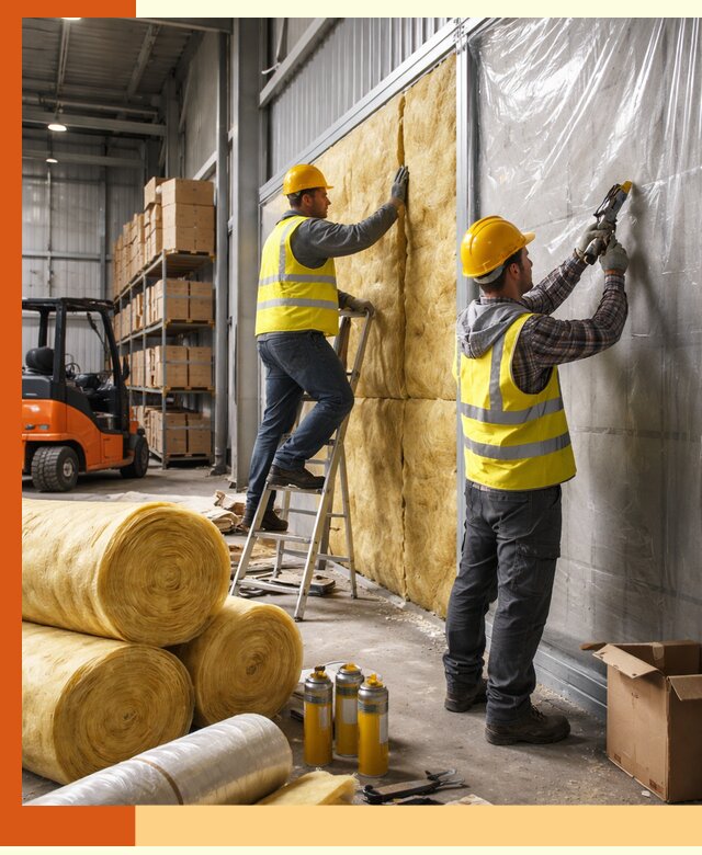 Утепление склада с техникой в Благовещенске под ключ