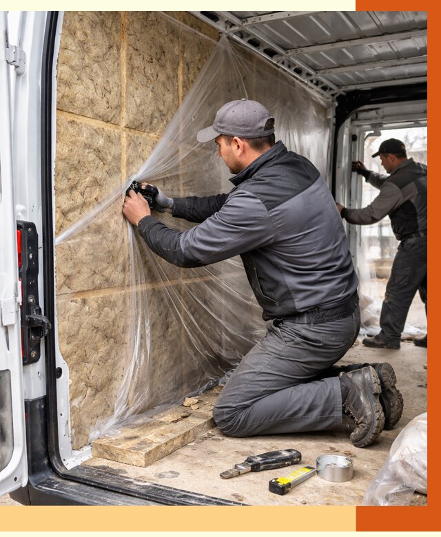 Утепление фургона в Благовещенске от 17137 руб/м2 — утепление фургона ППУ и кузова | ТепломастерБгв