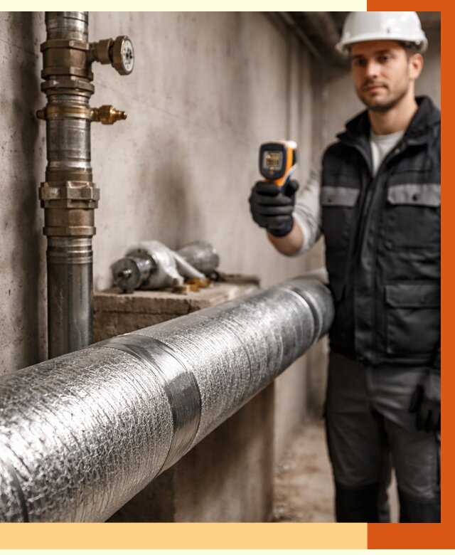 Утепление труб водоснабжения в Благовещенске от 8828 руб. за м² — услуги ТепломастерБгв