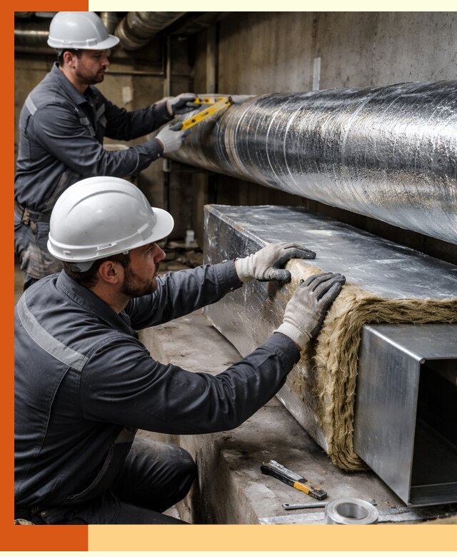 Профессиональное утепление воздуховодов и теплоизоляция в Благовещенске