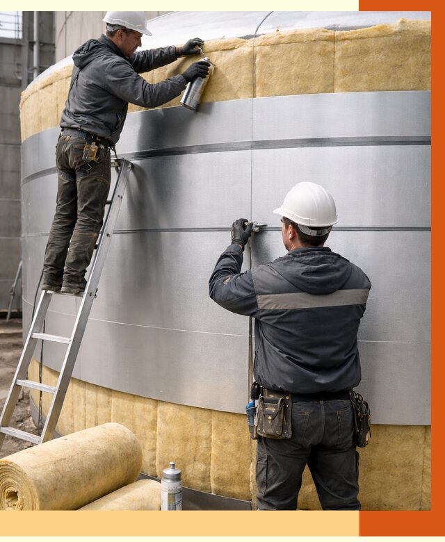 Утепление цистерны в Благовещенске пенополиуретаном от 15060 руб. под ключ | ТепломастерБгв