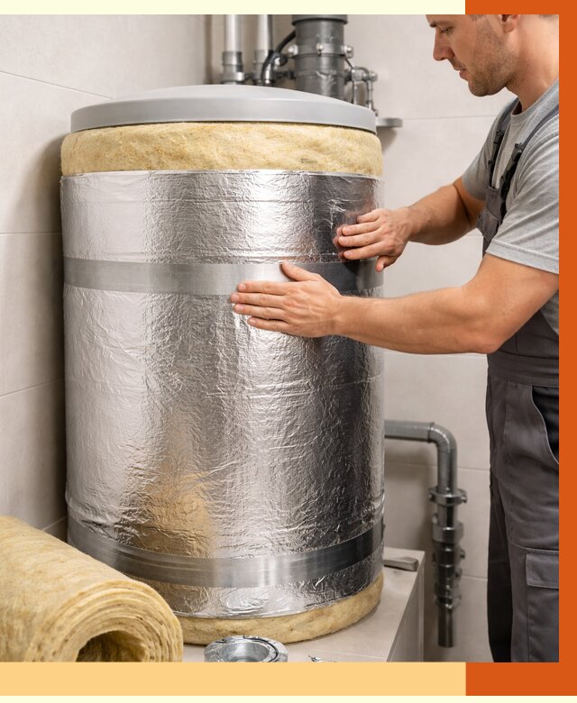 Утепление бойлера в Благовещенске от 4674 руб. под ключ | Утепление ППУ | ТепломастерБгв