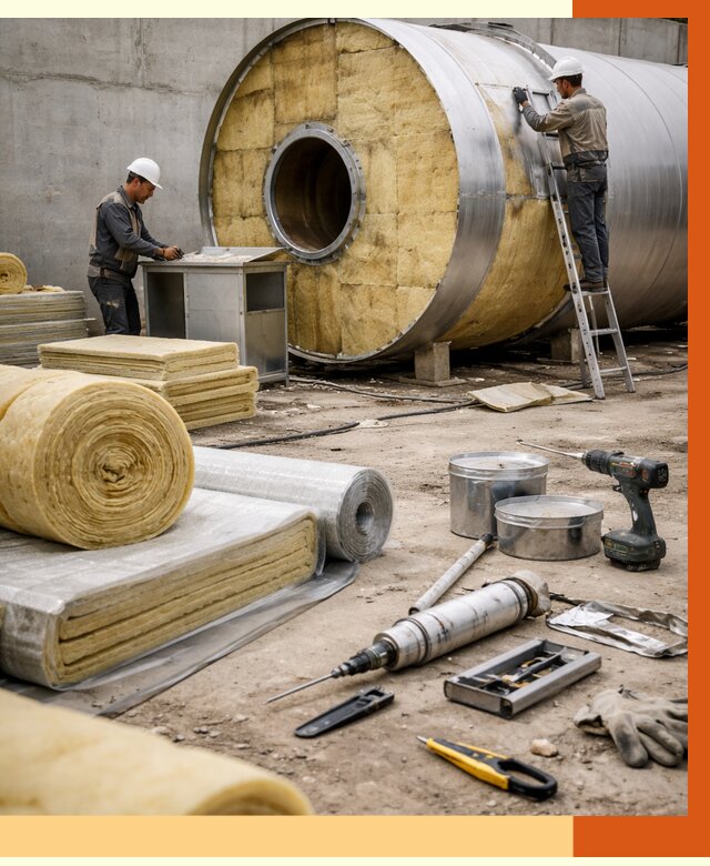 Утепление резервуара с топливом в Благовещенске от 28562 руб. под ключ | ТепломастерБгв