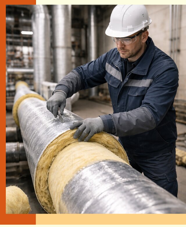 Утепление технологического оборудования и заводских установок в Благовещенске