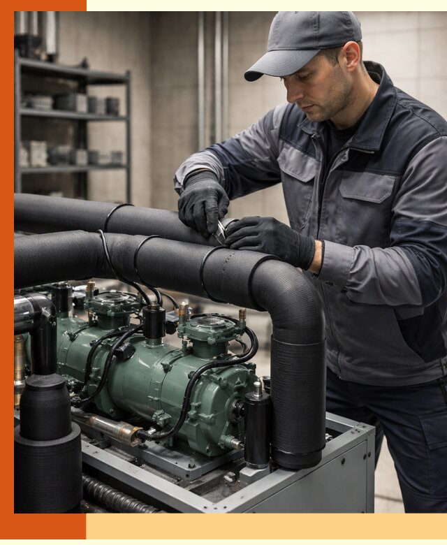 Утепление холодильного агрегата и теплоизоляция в Благовещенске