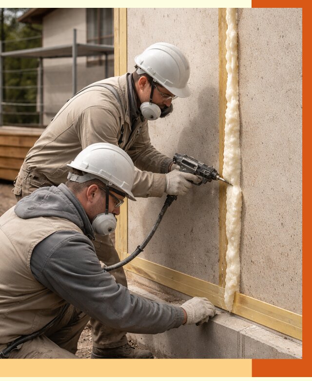 Утепление сип панелей ППУ в Благовещенске от 4985 руб. под ключ | ТепломастерБгв