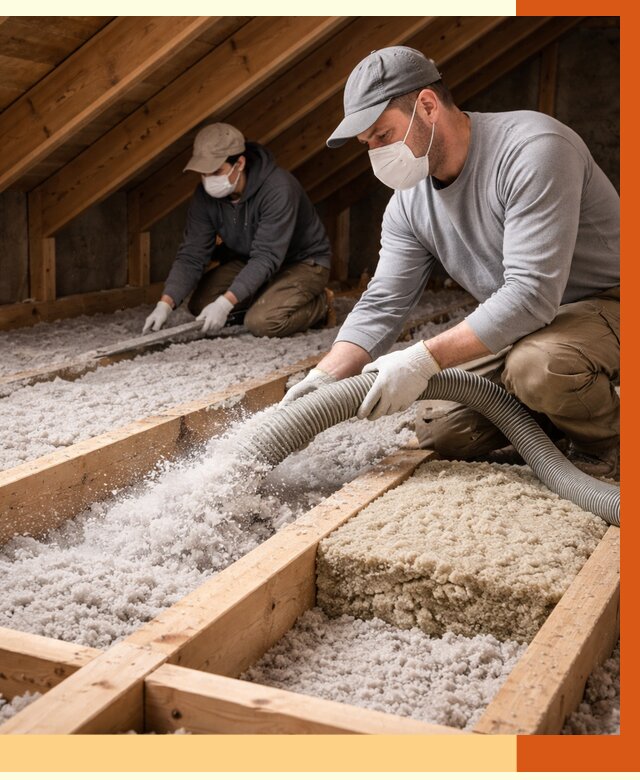 Заполнение полостей чердачного перекрытия в Благовещенске от 4674 руб. | ТепломастерБгв