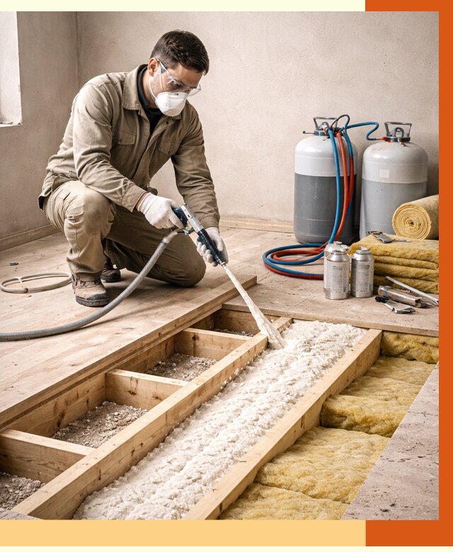 Заполнение полостей межэтажного перекрытия в Благовещенске от 4362 руб. | ТепломастерБгв