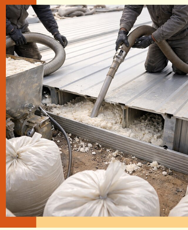 Заполнение пустот кровельных панелей пенными и мокрыми герметиками в Благовещенске