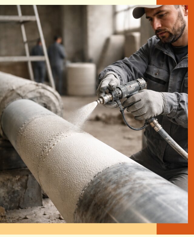 Утепление труб жидкой теплоизоляцией в Благовещенске от 7790 руб. под ключ | ТепломастерБгв