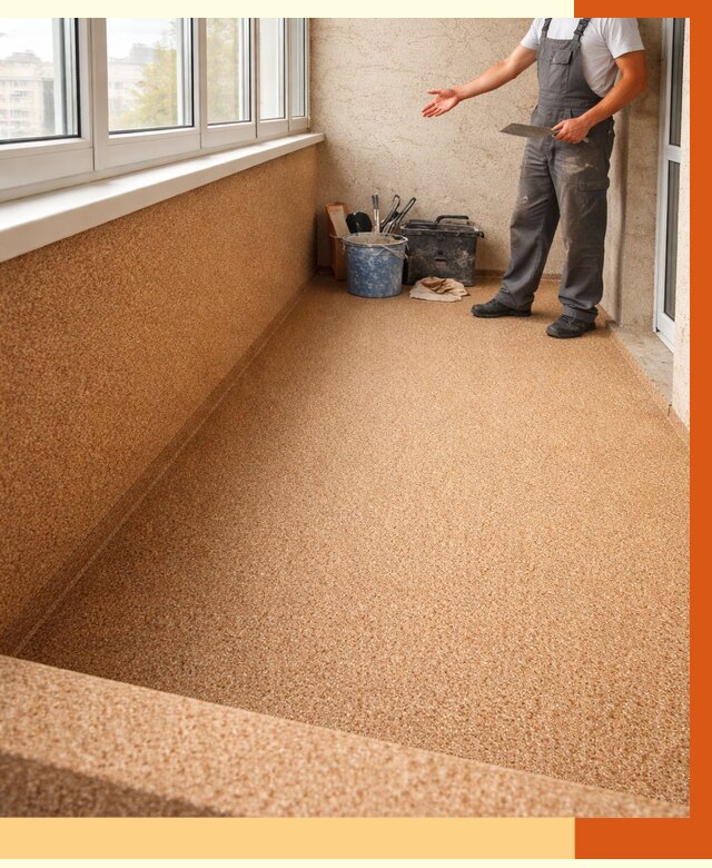 Утепление балкона жидкой пробкой в Благовещенске от 3791 руб/м² под ключ | ТепломастерБгв