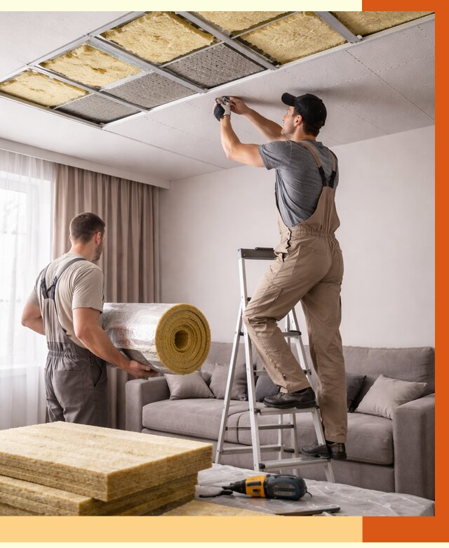 Шумоизоляция потолка в Благовещенске от 2337 руб. под ключ | Профессионально — ТепломастерБгв