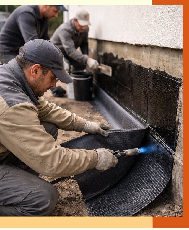 Гидроизоляция цоколя и отмостки в Благовещенске от 8828 руб. — ТепломастерБгв