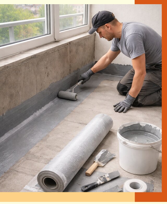 Профессиональная гидроизоляция балкона в Благовещенске от 4362 руб. | ТепломастерБгв