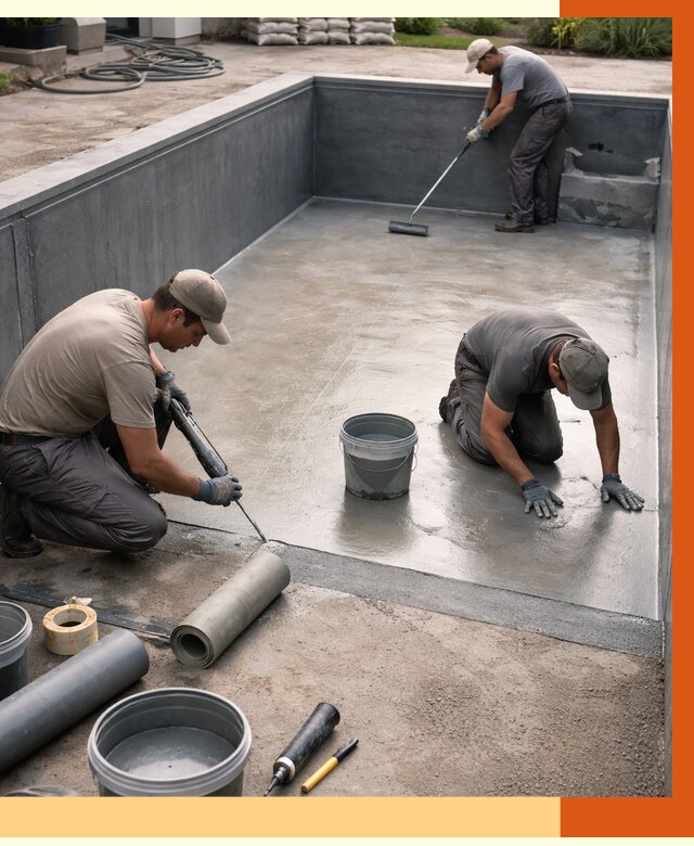 Профессиональная гидроизоляция бассейна в Благовещенске от 6751 руб. за м2 | ТепломастерБгв