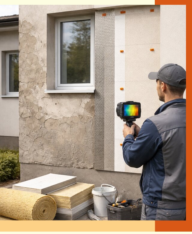 Тепловизионное обследование фасада в Благовещенске от 4674 руб. под ключ | ТепломастерБгв