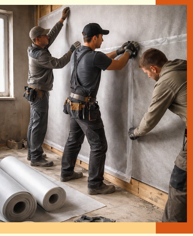 Монтаж ветроизоляции в Благовещенске от 4674 руб./м2 — профессионально | ТепломастерБгв