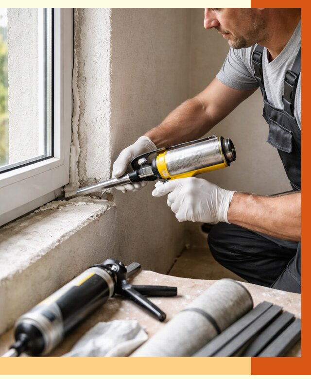 Герметизация стыков и примыканий в Благовещенске от 1246 руб. под ключ | ТепломастерБгв