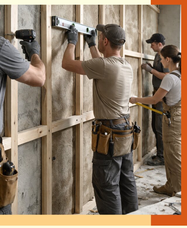 Монтаж обрешетки под утепление в Благовещенске от 1194 руб/м² | Заказать у ТепломастерБгв